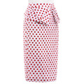 Grace Karin Occident Women&#39;s Vintage Retro Cotton Polka Dots Hips-Wrapped Skirt CL008928-1